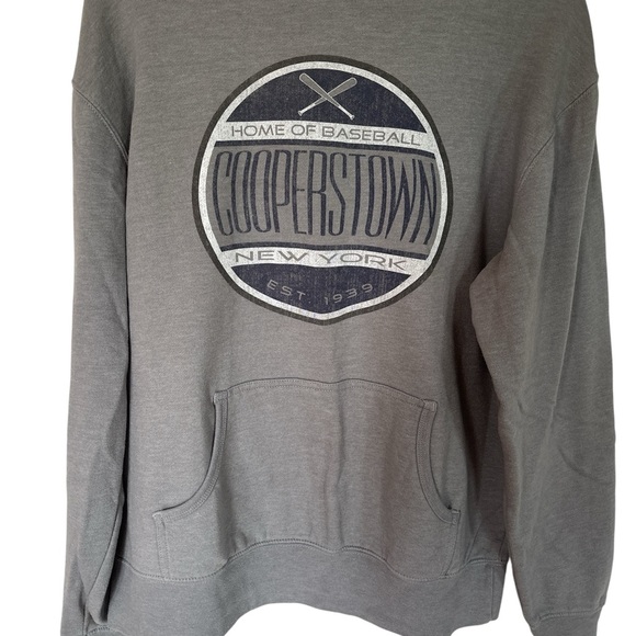 Gray Casual Sweatshirt with Circular Logo - Picture 1 of 4